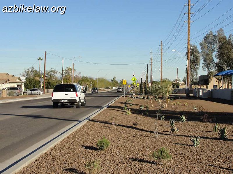 DSC01573-.JPG - The Guadalupe Road (east of Priest / Avenida del Yaqui) reconstruction project. speed bumps, ped crossing, and equestrian path.